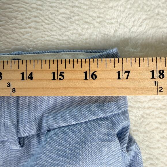 Talbots Womens Pants Light Blue Size 10 Hampshire Ankle Career Polyester Blend - Picture 2 of 6